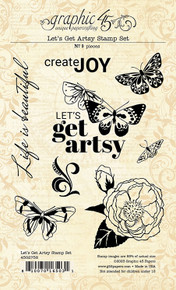 Graphic 45 Let's Get Artsy Stamp Set (4x6)