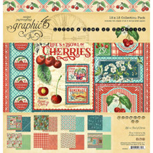 Graphic 45 12X12 Papercrafting Paper- Life's a Bowl of Cherries