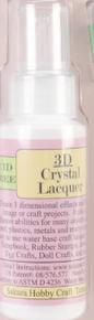 3D Crystal Lacquer 2oz bottle Add dimension to your paper crafts for Glossy Embellishments & Build-ups