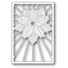 Poppystamp Die- Stained Glass Poinsettia