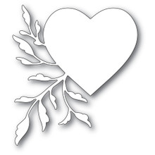 Poppystamp Die- Leaf Flourish Heart