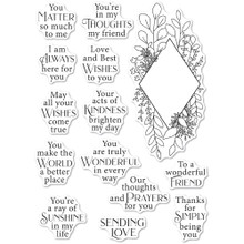 Poppystamps Clear Stamps Diamond Sentiments CL498