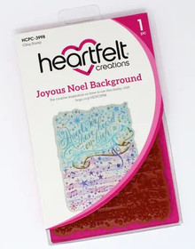 Heartfelt Creations Joyous Noel Collection - Joyous Noel Background Cling Stamp