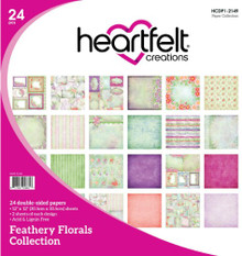 Heartfelt Creations - Feathery Florals Paper Collection