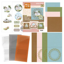 Find It Trading Dot and Do On Color- Amy Design Card kit No 19- Elegant Swans DODOOC10019