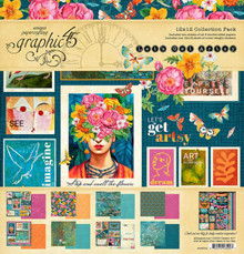 Graphic 45 12x12 Collection Pack- Let's Get Artsy