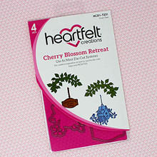 Bundle Heartfelt Creations Cherry Blossom Retreat Collection Dies+Stamps