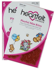 Bundle- Heartfelt Creations Playful Miss Kitty Stamp & Die Set
