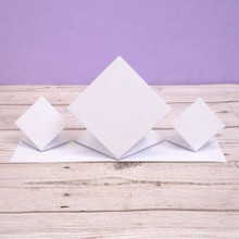 Hunkydory Crafts Luxury Shaped Card Blanks & Envelopes 5-Sets- Triple Diamond Easel