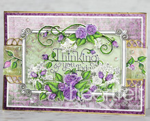 Heartfelt Creations Stylish Rose Frame Stamp & Die Bundle