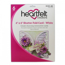 Heartfelt Creations 6X6 Shutter Fold Card White HCCB1480