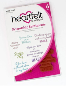 Heartfelt Creations Decorative Cling Stamps- Friendship Sentiments