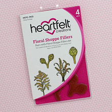 Heartfelt Creations Rubber Cling Stamp Set- Floral Shoppe Fillers