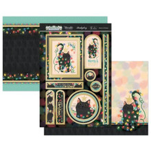 Hunkydory Crafts A Contemporary Christmas Luxury Topper Set- Meowy Christmas ELEG23-904