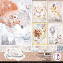 Ciao Bella 12"x 12" Paper Pad- 12 Double-sided papers- Dreamland