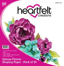 Heartfelt Creations Deluxe Flower Shaping Paper- 12"x12" Pack of 50- HCPP1-475