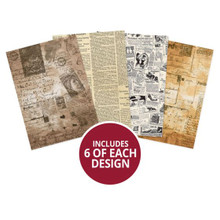 HunkyDory Crafts Essential Paper Packs - Vintage Newspapers