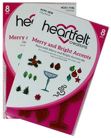 Bundle- Heartfelt Creations Merry and Bright Accents Stamp & Die Set