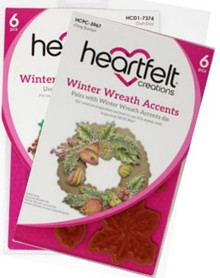 Bundle- Heartfelt Creations Winter Wreath Accents Stamp & Die Set