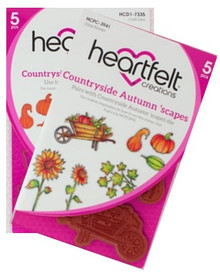 Bundle- Heartfelt Creations Countryside Autumn 'scape Stamp & Die Set