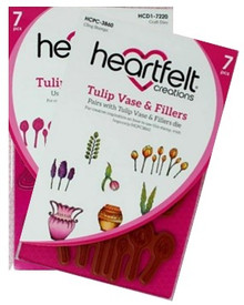 Bundle- Heartfelt Creations Tulip Vase and Fillers Stamp & Die Set