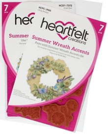 Bundle- Heartfelt Creations Summer Wreath Accents Stamp & Die Set