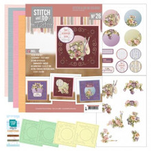 Stitch and Do on Colour 26 - Precious Marieke - Painted Pansies Card Making Kit STDOOC10026