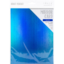Craft Perfect Iridescent Mirror Card- Tidal Wave