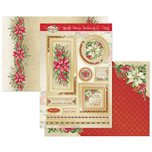 Hunkydory- Poinsettia Christmas Blessings Luxury Topper Set FFPOINSET901