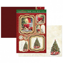 Hunkydory Classic Christmas- Cosy Chistmas List 3-pc Topper Collection