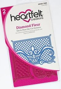 Heartfelt Creations- Diamond Fleur Die Set