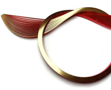 Quilled Creations 1/8" Gilded Quilling Paper - 30 Gold Edge on Red Quilling Paper