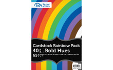 Paper Accents 5x7 Cardstock Rainbow Pack - 40pc- Bold Hues