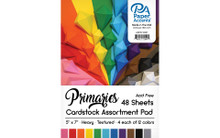 Paper Accents 5x7 Cardstock Assortment Pad - 48pc- Primaries