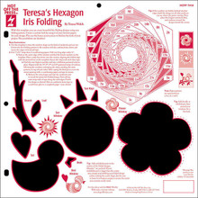 HOTP Template 7418 TERESA'S HEXAGON IRIS FOLDING 12X12