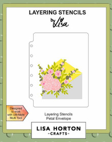 Lisa Horton Crafts- Layering Stencils- Petal Envelope