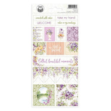 P13 Secret Garden Cardstock 4"x9" Stickers style 2