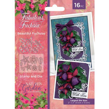 Crafter's Companion Nature's Garden- Fabulous Fuchsia- Beautiful Fuchsias Stamp and Die Set