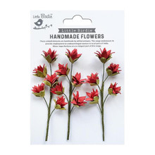 Little Birdie Crafts- Handmade Flowers- Queenie- Love and Roses- 3pc