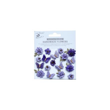 Little Birdie Crafts- Handmade Flowers- Cloria- Lavender Whisper 18pc
