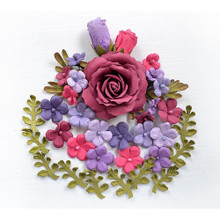 Little Birdie Crafts- Handmade Flowers- Rooney- Birds and Berries- 23pc