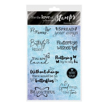 Hunkydory Crafts for The Love of Stamps- A6- Flutterbye Wishes