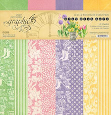 Graphic 45 12x12 Patterns & Solids Pack- Grow with Love