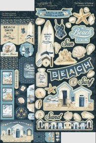 Graphic 45- Cardstock Sticker Set- The Beach is Calling