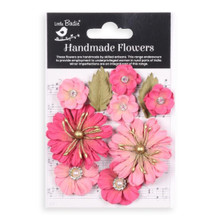 Little Birdie Crafts- Handmade Flowers- Liora- Precious Pink- 10pc