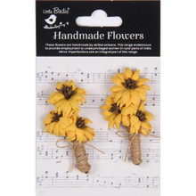 Little Birdie Crafts- Handmade Flowers- Mini Sunflower Bouquet- 2pc