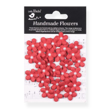 Little Birdie Crafts- Handmade Flowers- Janice- Cardinal Red- 25pc