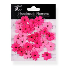 Little Birdie Crafts- Handmade Flowers- Carin- Precious Pink- 30pc