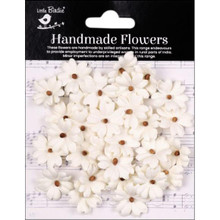 Little Birdie Crafts- Handmade Flowers- Carin- Ivory Pearl- 30pc