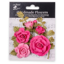 Little Birdie Crafts- Handmade Flowers- Vida- Precious Pink- 8pc
